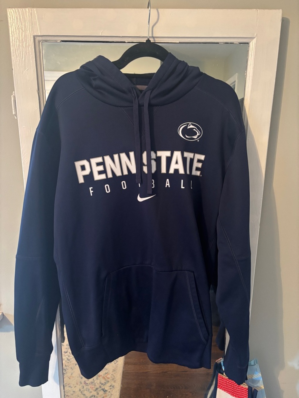 Nike Penn State Football Navy Pullover Hoodie